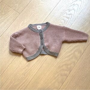7AM Enfant Rib Knit Bolero Sweater